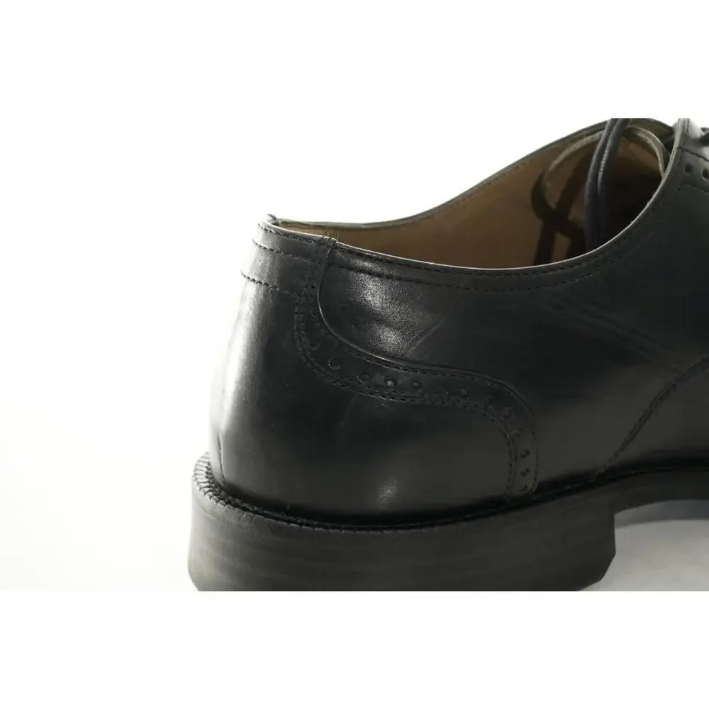 Johnston And Murphy Cap Toe Black Leather Oxfords Men's Sz 8.5M Shoes